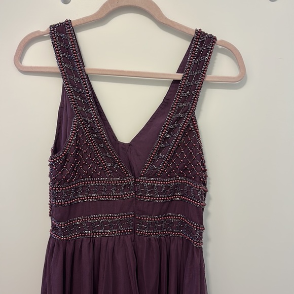 ASOS DESIGN maxi dress with tulle skirt and embellished and pearl bodice - Picture 7 of 8